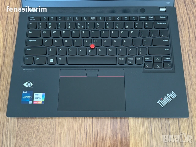 ЧИСТО НОВ 13.3' WUXGA Core i5-1245u Lenovo ThinkPad X13 G3 16GB LPDDR5/256GB SSD/Подсветкa/Бат 8ч, снимка 10 - Лаптопи за работа - 54149382
