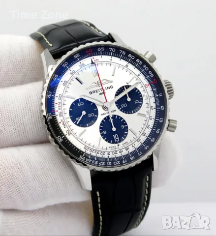 Breitling Navitimer B01 Chronograph 43mm Steel Silver Dial "Panda" Различни Варианти, снимка 6 - Мъжки - 47999828