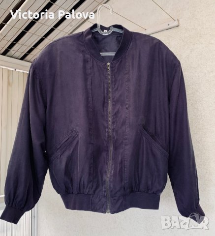 Модерно яке  бомбър 100% коприна, снимка 7 - Якета - 39397770