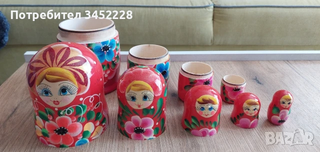 матрйошки комплект 5 броя за ценители , снимка 2 - Антикварни и старинни предмети - 51307860