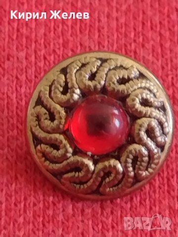 Старо копче възрожденски стил с камък много красив стилен 28620, снимка 3 - Други ценни предмети - 37235700