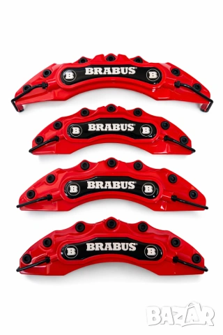Капаци за спирачни апарати BRABUS – комплект 4 бр. | Червени, сини, черни, оранжеви, зелени, бели, снимка 3 - Аксесоари и консумативи - 54223017