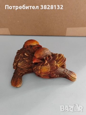 Фигурка гушкащи се врабчета, снимка 5 - Колекции - 51774038