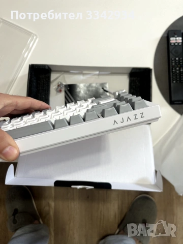Механична Клавиатура Ajazz AK820 - Геймърска Механична Клавиатура - Червени Суитчове - Red Switches , снимка 4 - Клавиатури и мишки - 54172719