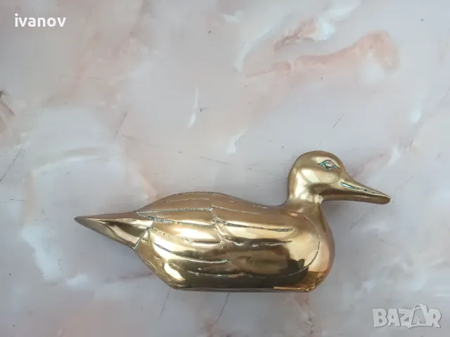 Месингова фигура патица, снимка 6 - Колекции - 48374832