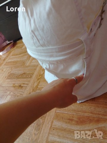 Бяла рокличка с коланче, снимка 4 - Рокли - 42909803