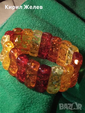 ПРЕКРАСНА РАЗТЕГЛИВА ВИНТИДЖ АРТ КЕХЛИБАРЕНА ГРИВНА от ТОПЕН / ПРЕСОВАН БАЛТИЙСКИ КЕХЛИБАР 47212, снимка 10 - Гривни - 47198804