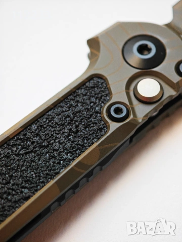 Microtech LUDT Gen III T/E Signature Automatic Knife Badlands Camo Aluminum M390MK by Tony Marfione., снимка 6 - Ножове - 54004034