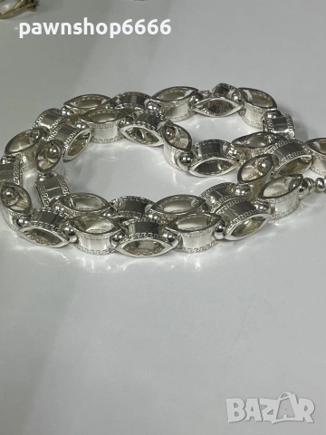 Сребърен ланец проба 925 тегло 57.93 грама , снимка 2 - Колиета, медальони, синджири - 53188114