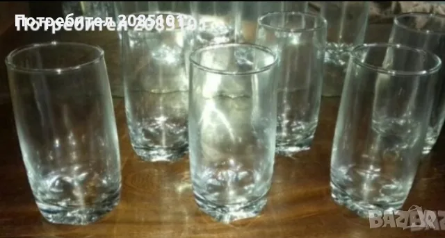 Стъклени водни и коктейлни чаши, снимка 11 - Чаши - 52154725
