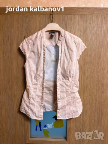 Подарявам - дамска бяла безръкавна риза H&M номер - 34