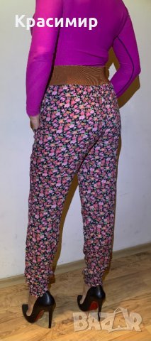 Дамски еластичен панталон Шалвар, снимка 2 - Панталони - 31321623