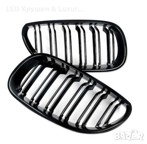 Двойни Бъбреци Черен Гланц За:BMW E60;E61;M5, снимка 4 - Аксесоари и консумативи - 35733315