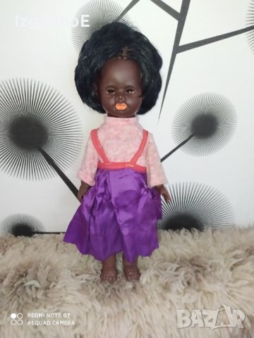 Стара кукла негърка ARI от ГДР винтидж, снимка 5 - Кукли - 31762508