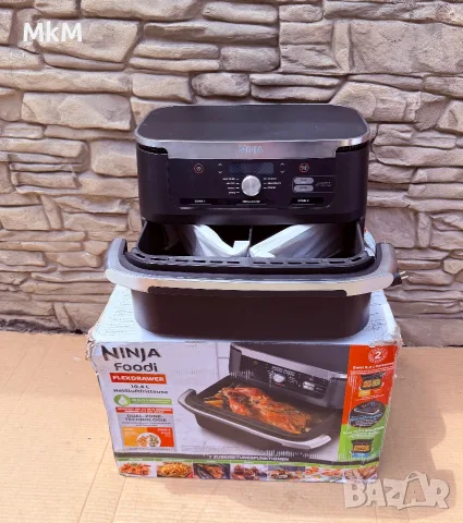 Уред за здравословно готвене NINJA Foodi  FLEXDRAWER вместимост 10,4литра, снимка 9 - Фритюрници - 55796494