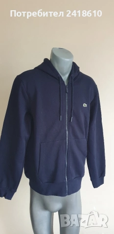 Lacoste Classic Fit  Full Zip Hoodie Mens Size 4 - M НОВО! ОРИГИНАЛ! Мъжка Качулка с цял цип!, снимка 11 - Спортни дрехи, екипи - 53708571