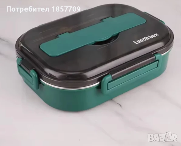 Кутия за храна подходяща и за бебешка храна. Изработена със стомана., снимка 1