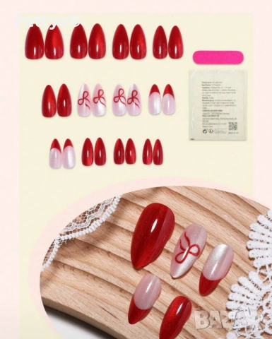 Изкуствени нокти 24бр. №30, снимка 2 - Продукти за маникюр - 53282320