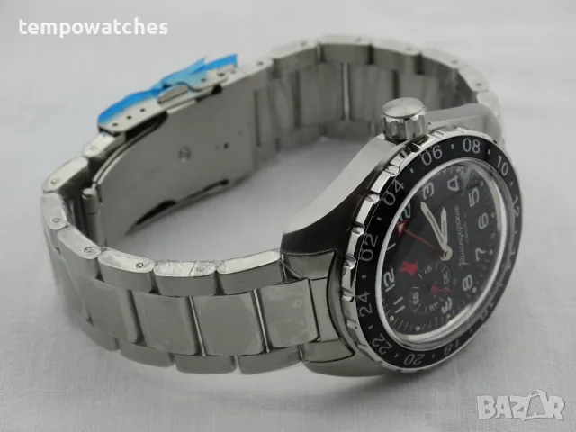 ВОСТОК КОМАНДИРСКИЕ АВТОМАТИЧЕН-GMT ref: 02019А, снимка 13 - Мъжки - 41667266