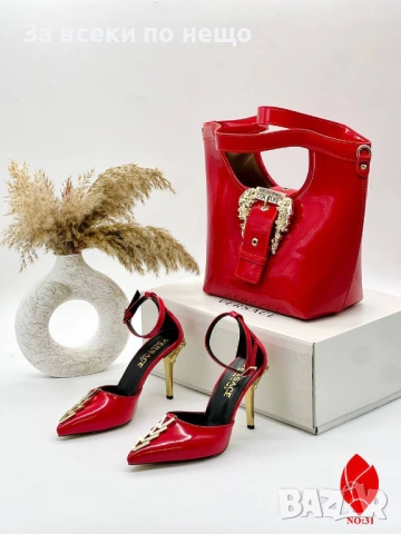 Versace Дамски Червени Обувки На Ток Версаче Код SK1319