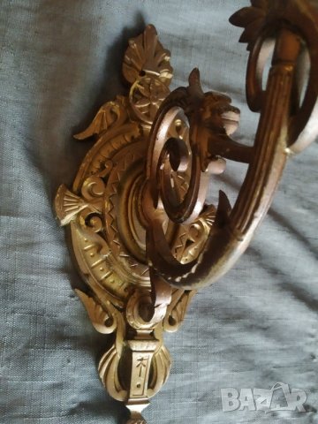 бароков свещник за стена, снимка 2 - Антикварни и старинни предмети - 37273331