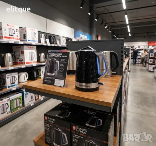 Електрическа кана Russell Hobbs Structure, 1,7 л, 2400 W, черна