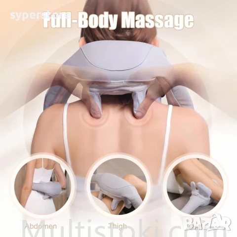 Масажор за Врат Digital One SP01088, безжичен масажор, многоточков масажор, Neck Massager, шиацу Мас, снимка 2 - Масажори - 50469788