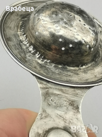Сребро. 84. Царска Русия. Цедка за чай , снимка 5 - Антикварни и старинни предмети - 36559865