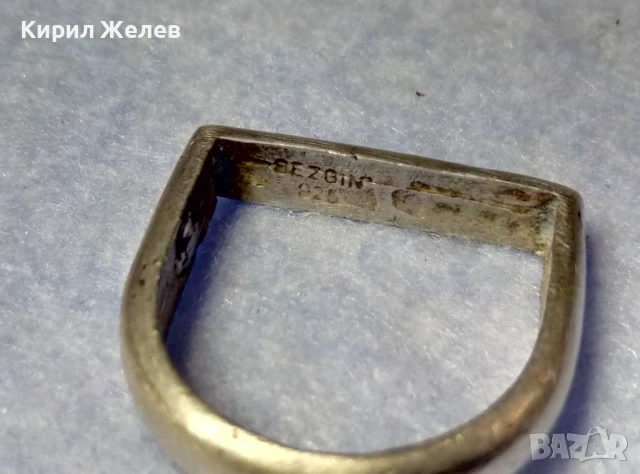 СТИЛЕН ВИНТИДЖ АРТ СРЕБЪРЕН ПРЪСТЕН СРЕБРО 925 SEZGIN ДИЗАЙНЕРСКА РЪЧНА ИЗРАБОТКА 48750, снимка 3 - Пръстени - 50542242