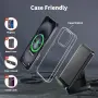 TMKUHOR 15W Qi безжично зарядно с магнитна стойка (поставка) за iPhone и Samsung, снимка 4