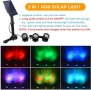 WisHomee Соларни лампи за открито. Потопяеми RGB LED фонтани. Пейзажна лампа от здрач до зори , снимка 2