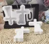 2 кръста кръст с момиче момче дете деца силиконов молд форма фондан шоколад гипс смола, снимка 5