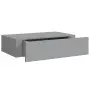 vidaXL Стенни рафтове с чекмеджета, 2 бр, сиви, 40x23,5x10 см, МДФ, снимка 5