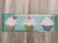 Метална табела Cupcake 15x45 см, снимка 1