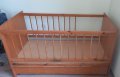 ДОГОВАРЯНЕ Продавам използвано детско дървено креватче кошара, снимка 2