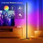 Ъглова подова RGB LED лампа, 156,21 см, с приложение и дистанционно, снимка 2