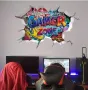 Gamer Zone Геймърска зона самозалепващ стикер лепенка за стена детска стая Гъймър играч Плейстейшън , снимка 1