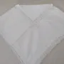 Винтидж бяла 100 % памук, покривка с вградена дантела, снимка 1