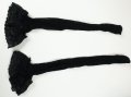 S нови черни мрежести чорапи със силикон, снимка 1