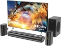 Нов 4.1 Dolby Atmos Саундбар 300W с 5.25" Субуфер и Съраунд Звук Колони, снимка 1