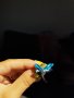 Нова висулка пеперуда със сини камъни на намаление, снимка 3