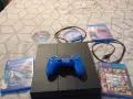Sony PlayStation 4 (PS4)+1 контролер+5 игри(GTA V, Detroit, Horizon, Uncharted 2, Fifa), снимка 1