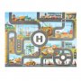 Детска постелка за игра-килим с писта-размери 130х100см, снимка 8