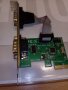 Продавам работеща платка  PCI-E Express to Dual Serial DB9 RS232 2-Port Controller Adapter Card, снимка 1 - Кабели и адаптери - 30082852