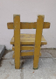 Ретро малко дървено столче, снимка 3