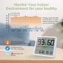 Вътрешен термометър NOKLEAD Хигрометър 5253,индикатор за комфорт на въздуха, час, дата, снимка 5