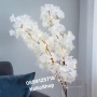 Декоративни клонки с цветя и LED светлини-135 см, снимка 1