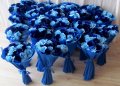 Букети и букетчета в синьо, снимка 1 - Изкуствени цветя - 31382192