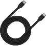 Зареждащ кабел CANYON UC-12, USB Type-C to USB Type-C, 2M, Черен SS30238, снимка 1 - USB кабели - 40062977