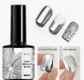 Gel uv металик огледален ефект метален лак за нокти маникюр металически, снимка 3